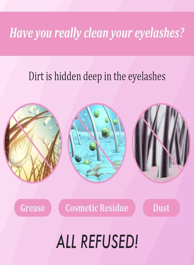 NATUHANA Lash Shampoo Kit & Brush, 2.04 fl.oz/60ml Gentle Foaming Cleanser Eyelash Wash for Extensions and Natural Lashes, Safe Makeup Remover Suppiles for Salon Use and Home Care - Image 4