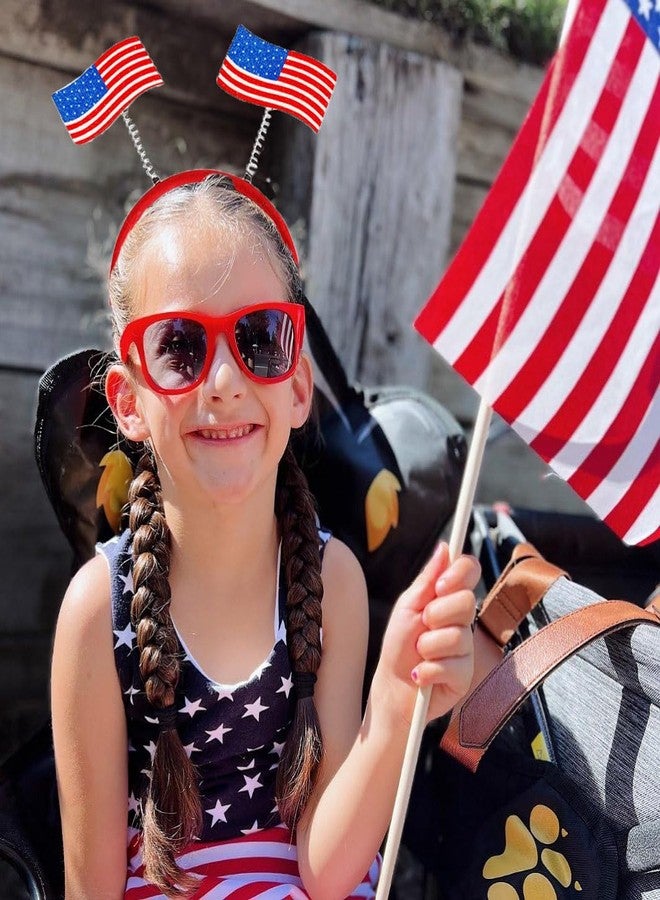 BBPOOL 4th of July Headband 12pcs Patriotic Headbands Uncle Sam Hat USA Flag Headbands for Independence Day Party Favors Fourth of July Party Accessories - Image 5
