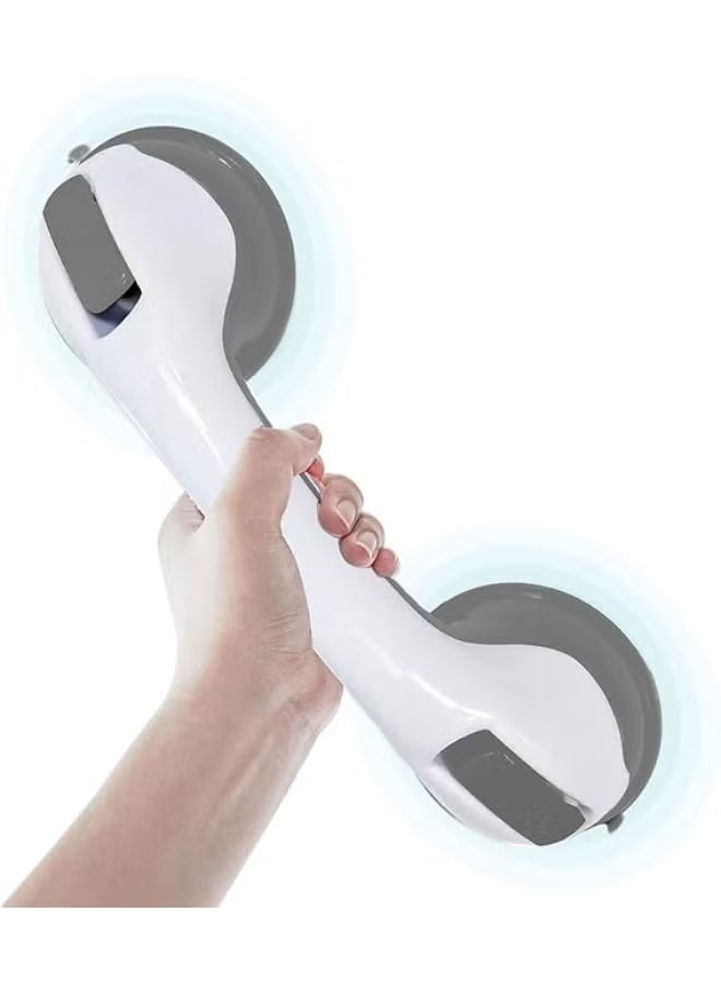 Suction Grab Bar for Bathroom Safety, 11.8 Inch Heavy-Duty Shower and Bathtub Support Handle, Tool-Free Waterproof Stability Rail for Daily Use - Image 3