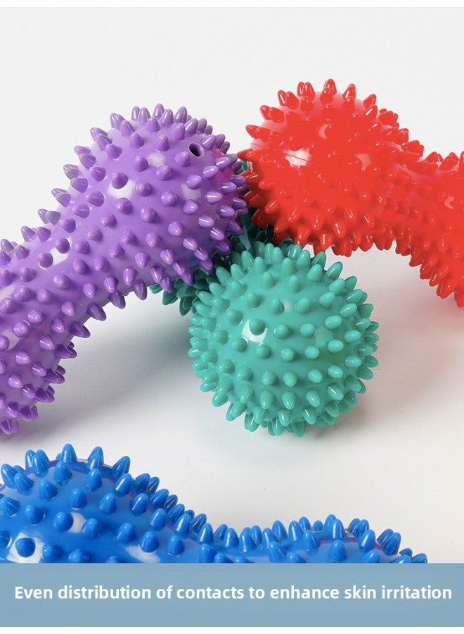 Loquat Touch Peanut Ball Massage Brush Stick Children's Touch Hand Baby Training Equipment Touch Home Toy Pad Brush-Color:Mini Massage Peanut Ball Purple - Image 3