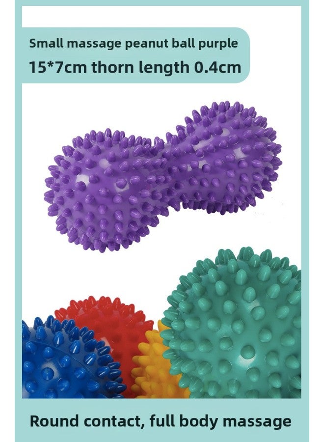 Loquat Touch Peanut Ball Massage Brush Stick Children's Touch Hand Baby Training Equipment Touch Home Toy Pad Brush-Color:Mini Massage Peanut Ball Purple - Image 1