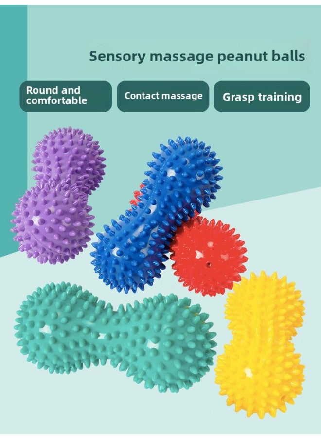 Loquat Touch Peanut Ball Massage Brush Stick Children's Touch Hand Baby Training Equipment Touch Home Toy Pad Brush-Color:Mini Massage Peanut Ball Purple - Image 5