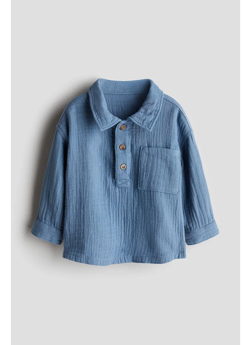 H&M Cotton Muslin Shirt