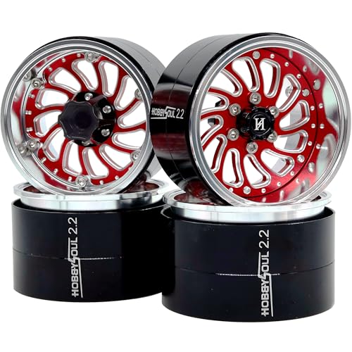 HOBBYSOUL 22 Beadlock Wheels Negative Offset Rims Wide 40mm for RC 110 Crawler SCX10 Capra TRX4 AMG 6x6 Upgrades HS701579 - Image 1