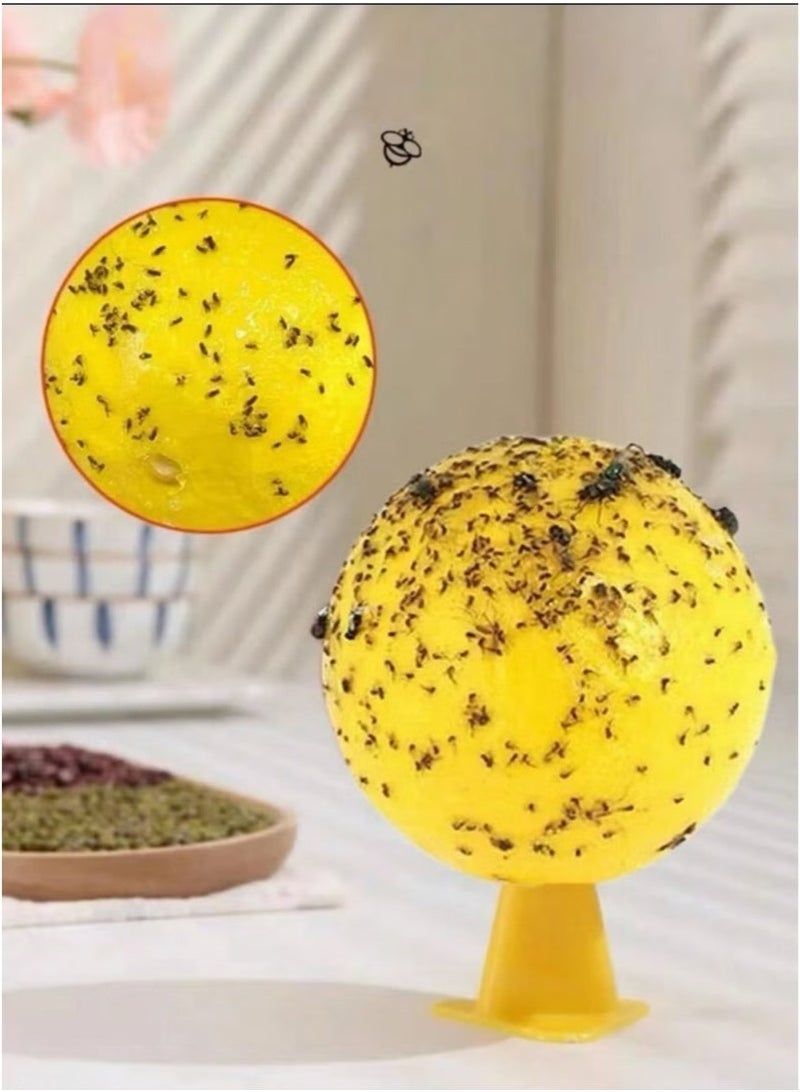 4 Pcs Sticky Fruit Fly Trap Ball Adhesive Fly Catching Ball Sticky Glue Fly Gnat Wasp Hornet Mosquito Bugs Flying Insects Trap Ball Traps - Image 2