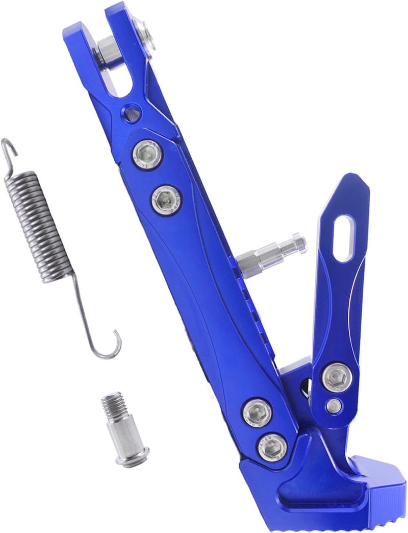 Adsspro Universal CNC Aluminum Alloy High Quality Motorcycle Adjustable Kickstand Accessories Motor Scooter Modified Tripod Holder Kickstand Foot Side Support Stand Motor Motorbike Dit Pit Bike - Image 1