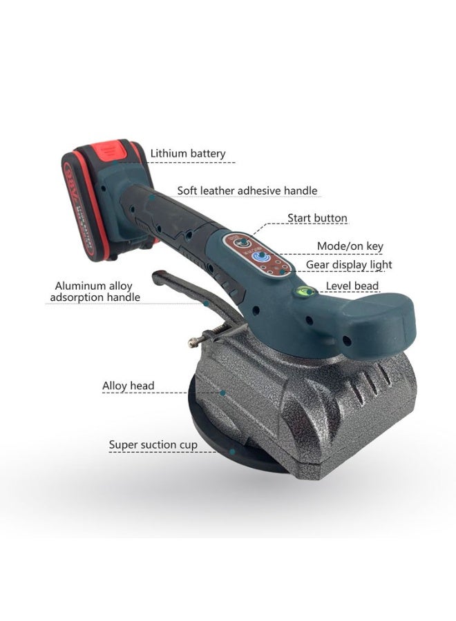 Furtey 21V Heavy-Duty Tile Laying Machine - 220-240V Professional Grade Vibrating Tool for Marble & Ceramic, High Torque Motor with Heat-Resistant Design, Premium Mosque & Villa Renovation Tools (UK Plug,green) - Image 2