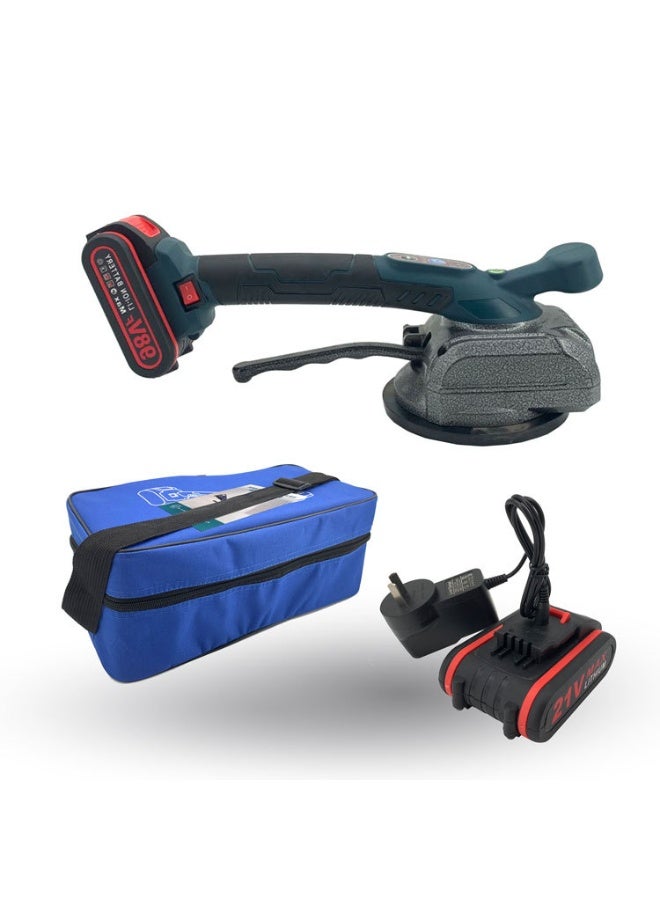 Furtey 21V Heavy-Duty Tile Laying Machine - 220-240V Professional Grade Vibrating Tool for Marble & Ceramic, High Torque Motor with Heat-Resistant Design, Premium Mosque & Villa Renovation Tools (UK Plug,green) - Image 1