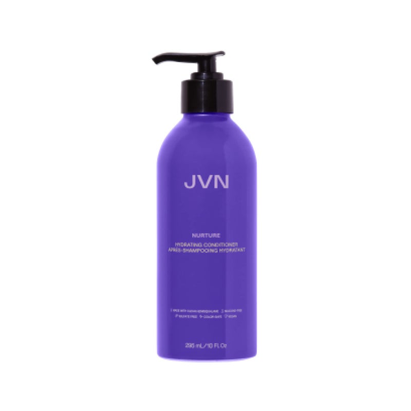 JVN Nurture Hydrating Conditioner, Moisturizing Conditioner for All Hair Types, Detangles & Softens Hair, Made with Clean Hemisqualane (10 Fl Oz) - Image 1