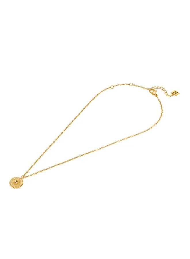 إسكادا Naomi Gold Plated 316L Stainless Steel Pendant Necklace for Women, 450mm