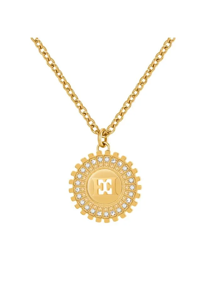 إسكادا Naomi Gold Plated 316L Stainless Steel Pendant Necklace for Women, 450mm