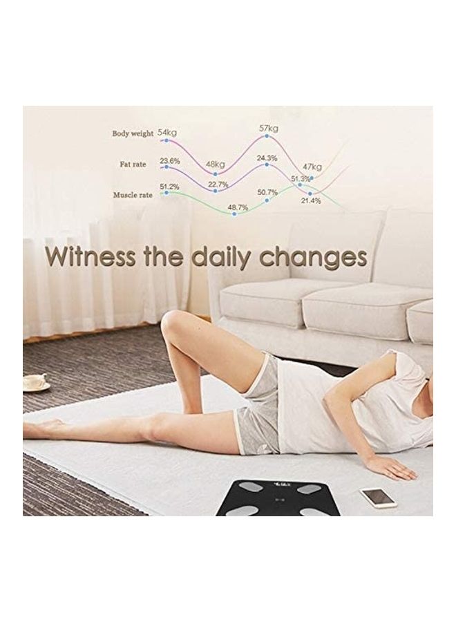 USB Rechargeable Smart Electronic Bluetooth Body Fat Scale - Image 3