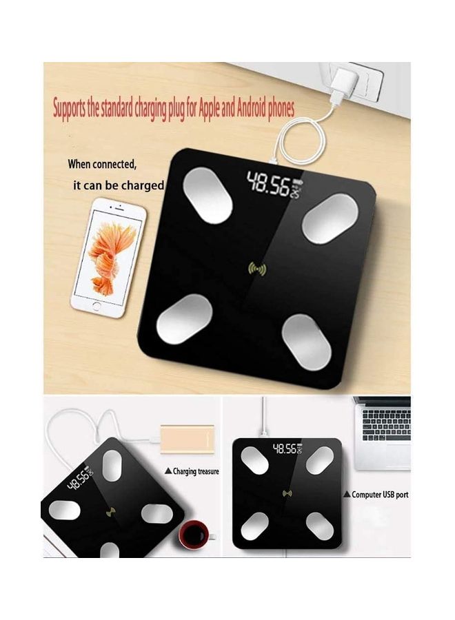 USB Rechargeable Smart Electronic Bluetooth Body Fat Scale - Image 4