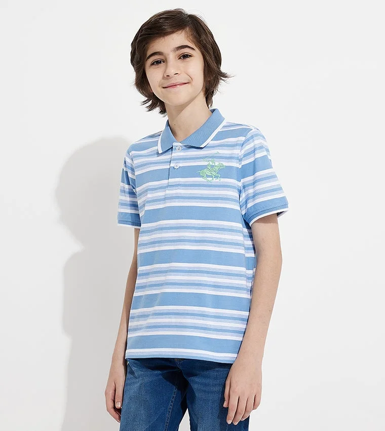 بيفرلي هيلز بولو كلوب تي شيرت بولو مخطط