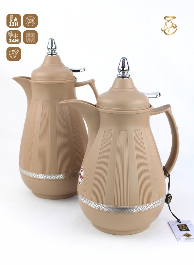 Red Home Vacuum Flask Set - 1000ml,700ml SH956E  - Image 1