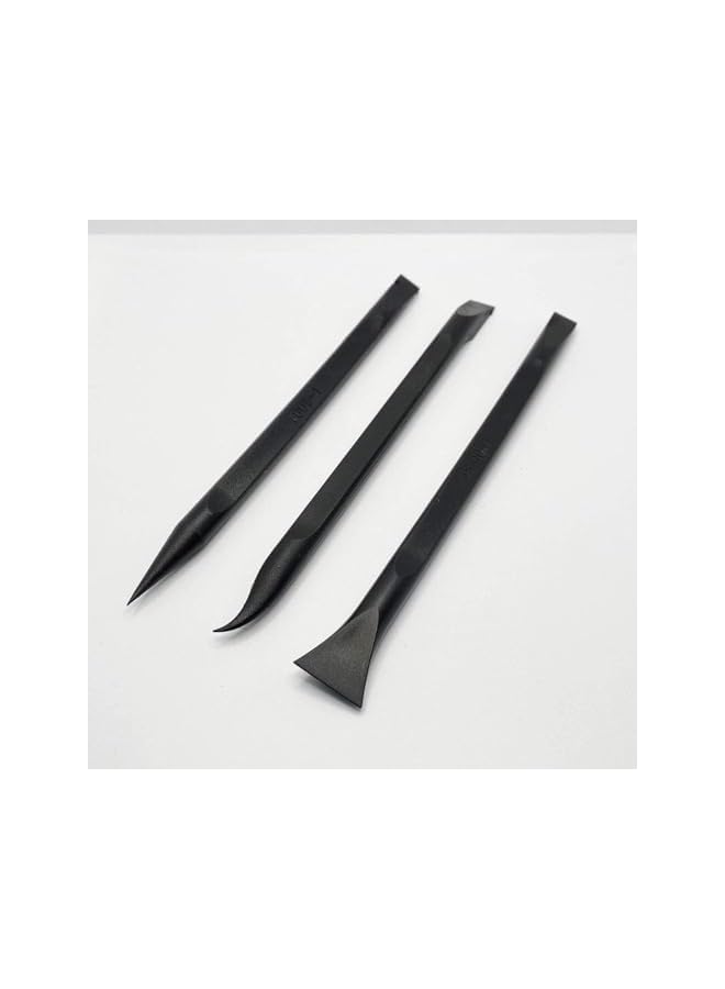 PROMASS promass 3 Pack Plastic Scraper, Sticker Scraper, Carbon Fiber Multi Purpose Scraper, Cleaning Tool Set, Easy to Clean Small and Narrow Spaces, for Kitchen, Crevices, Food, Paint  - Image 2