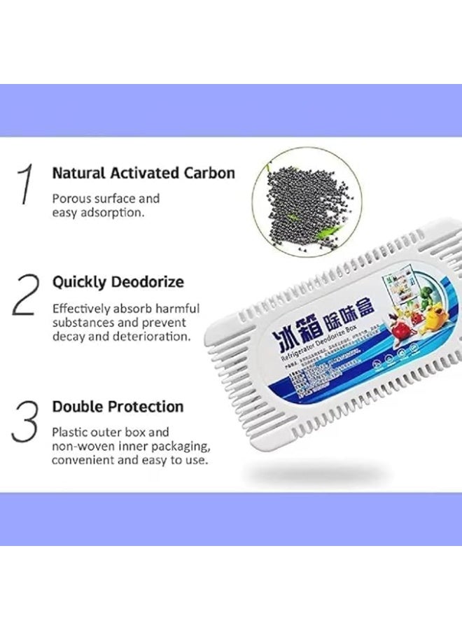مزيل روائح الثلاجة وصندوق امتصاص الروائح الكريهة – لتنقية الهواء داخل الثلاجة وحفظ الطعام طازجًا – يمنع الروائح المختلطة ويحافظ على النظافة – قطعة واحدة - Image 2