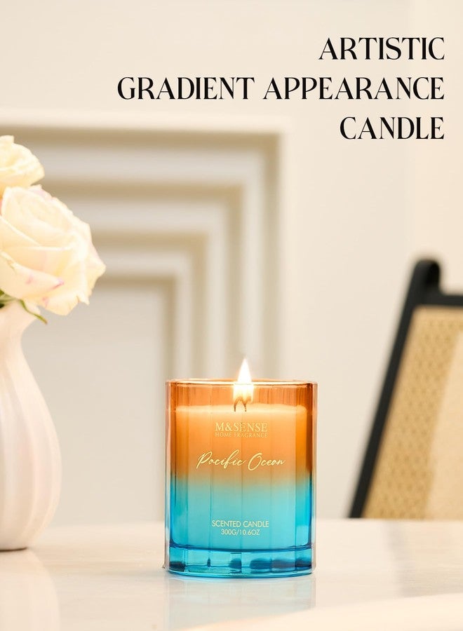 M&SENSE Summer Ocean Scented Candles for Home, 10.6oz Natural Soy Wax, 60-Hour Clean Non Toxic Aromatherapy Candle, Marine Breeze Smelling for Housewarming Gifts - Image 5
