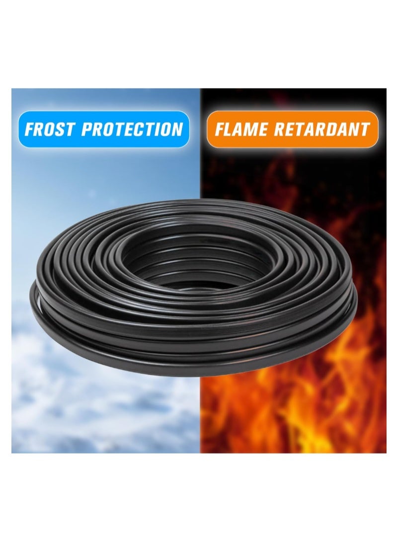 100 Yards Black Electrical Wire 2 Core Round 1.5 mm² PVC Mains Power Cable Twin Flexible Copper Cable for Extension Power Wire Home Small Electrical Wiring - Image 4