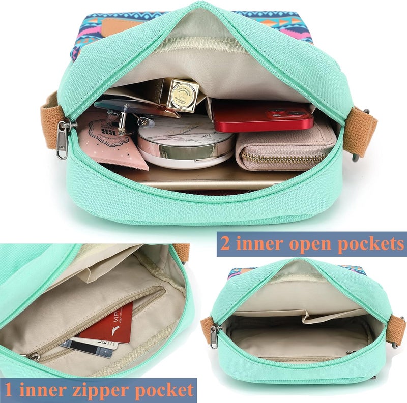 Leaper Girls Crossbody Purses for Kids 2 PCS Cross Body Bag Women Messenger Bag Girls Canvas Bag Cross Body Purse Set | for Kids, 2 PCS, Women - Image 5
