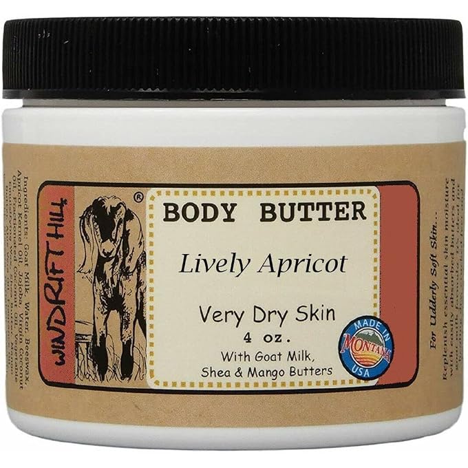 4oz Body Butter Moisturizing Lotion For Very Dry Skin (Lively Apricot)