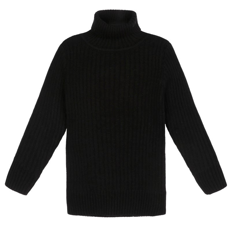 Soft And Waxy Baby Turtleneck All-In-One Velvet Knitwear Bottoming Shirt For Women, Versatile And Stylish 2025 Winter New Baby Knitwear - Image 1