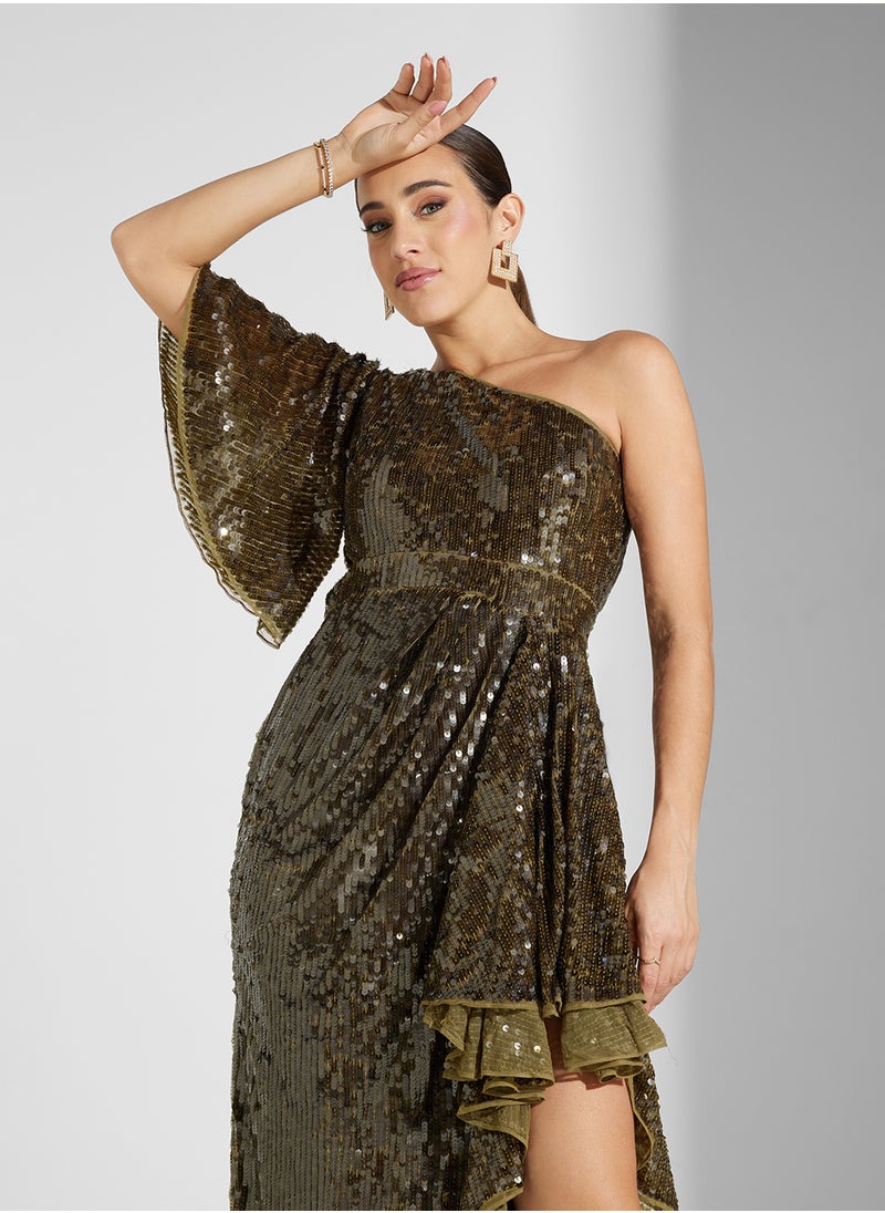 Amelia Rose - One Should Cut Out Embellished Dress - Image 1