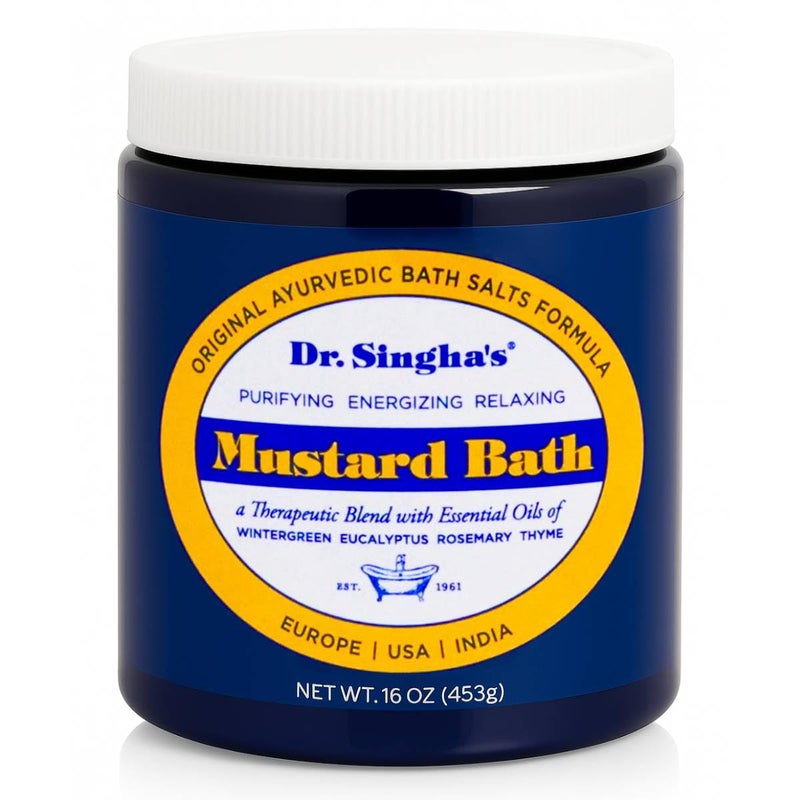 Dr. Singha's Mustard Bath, Therapeutic Bath Salts (16 Ounce) - Image 1