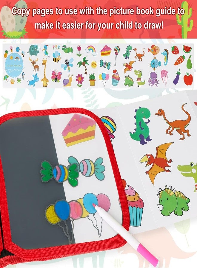 Kaidaa Reusable Toddlers & Preschoolers Activity Book for (3–8 Yrs Kids) | Reusable Drawing & Writing Book | 14 Pages | 12 Washable Markers + 2 Wet Wipes - Image 2