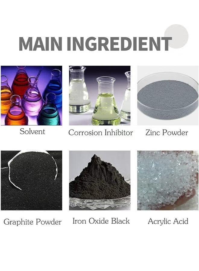 بخاخ متعدد الاستخدامات لإزالة الصدأ من المعادن والسيارات، عامل تحويل فعال مضاد للصدأ، محول سريع المفعول للصدأ للحديد والصلب، بخاخ مضاد للصدأ، 30 مل - Image 3