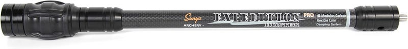 Sunya Archery Bow Stabilizer for Compound Bow, Carbon Fiber Body Flexible Core, Damping System and Weights Kit, 8",10",12" 15" in Expedition Series - Image 1