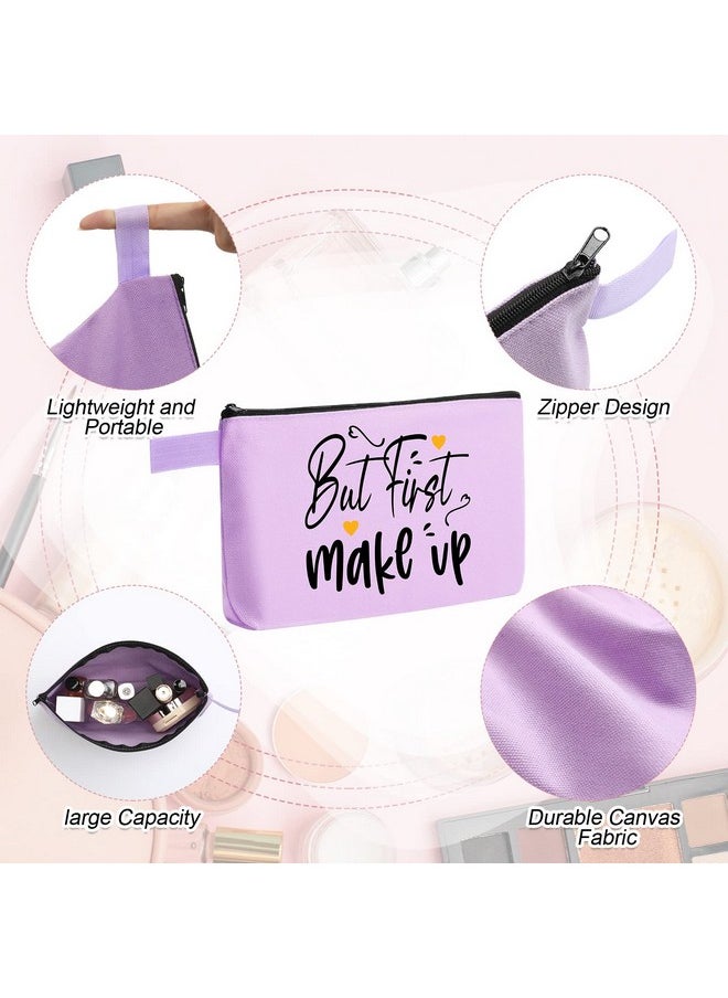 Reginary Reginary 60 Pieces Canvas Makeup Bags Bulk Cute Travel Cosmetic Pouch Multipurpose Blank Small Toiletry Bag DIY with Zipper for Travel Women Teens, 15 Colors(9.8 x 5 x 2 Inch)  - Image 3