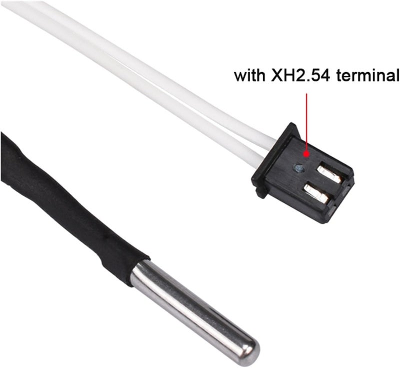 Compatible with Most 3D Printers HT-NTC100K Thermistor Temperature Sensor High Temperature 350 Degrees Hotend Kit B3950 1M 2M Length(2PCS) - Image 2