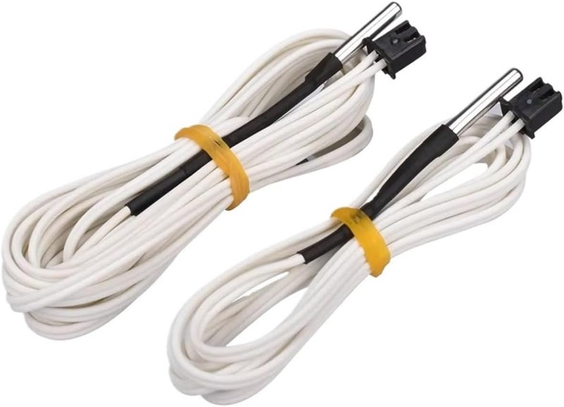 Compatible with Most 3D Printers HT-NTC100K Thermistor Temperature Sensor High Temperature 350 Degrees Hotend Kit B3950 1M 2M Length(2PCS) - Image 1