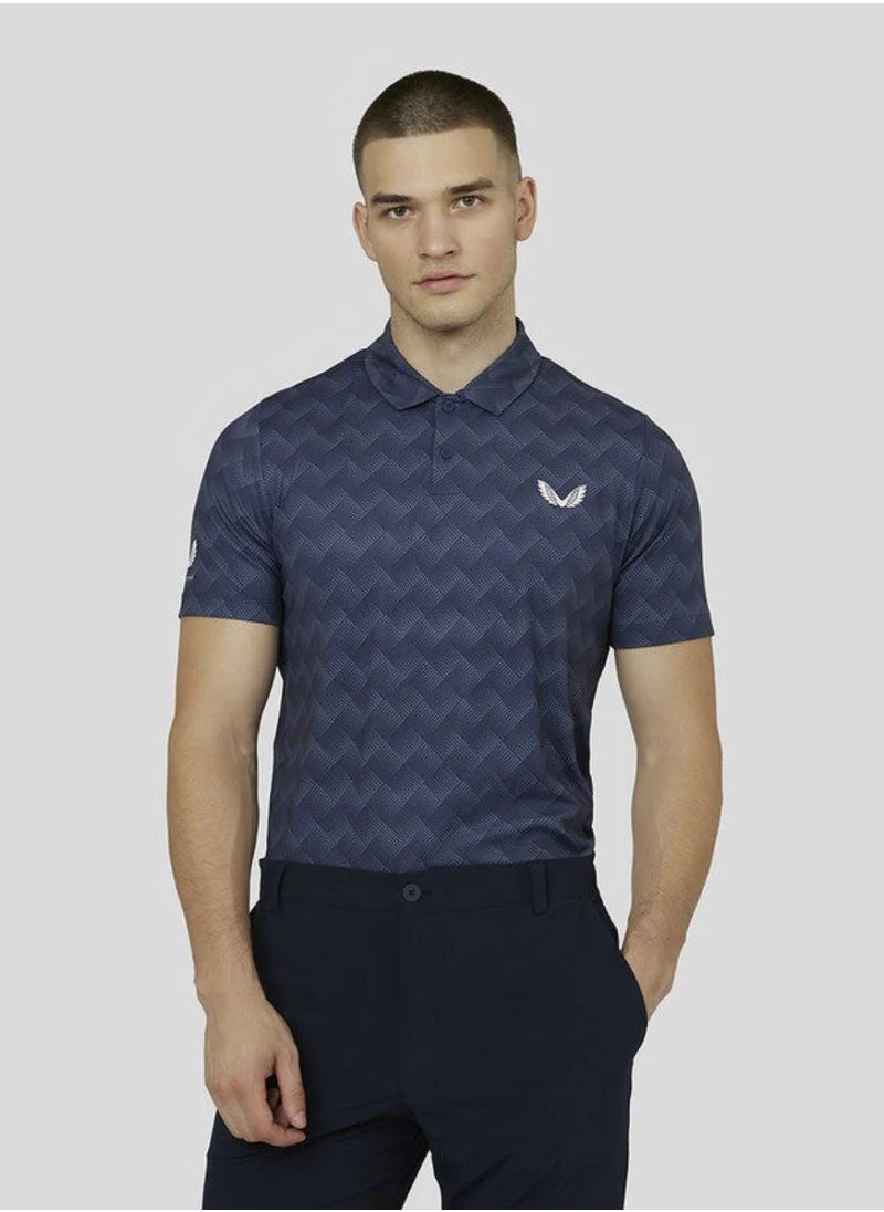 CASTORE Men'S Engineered Knit Polo Top