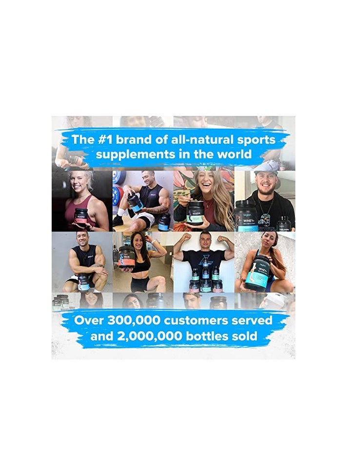 Legion Athletics - Whey+ Whey Protein Powder, Grass Fed Whey Protein Isolate, Naturally Sweetened and Flavored, No Added Sugars, 22 grams Per Serving, 2267.96grams, 78 Servings - Cookies & Cream - Image 1