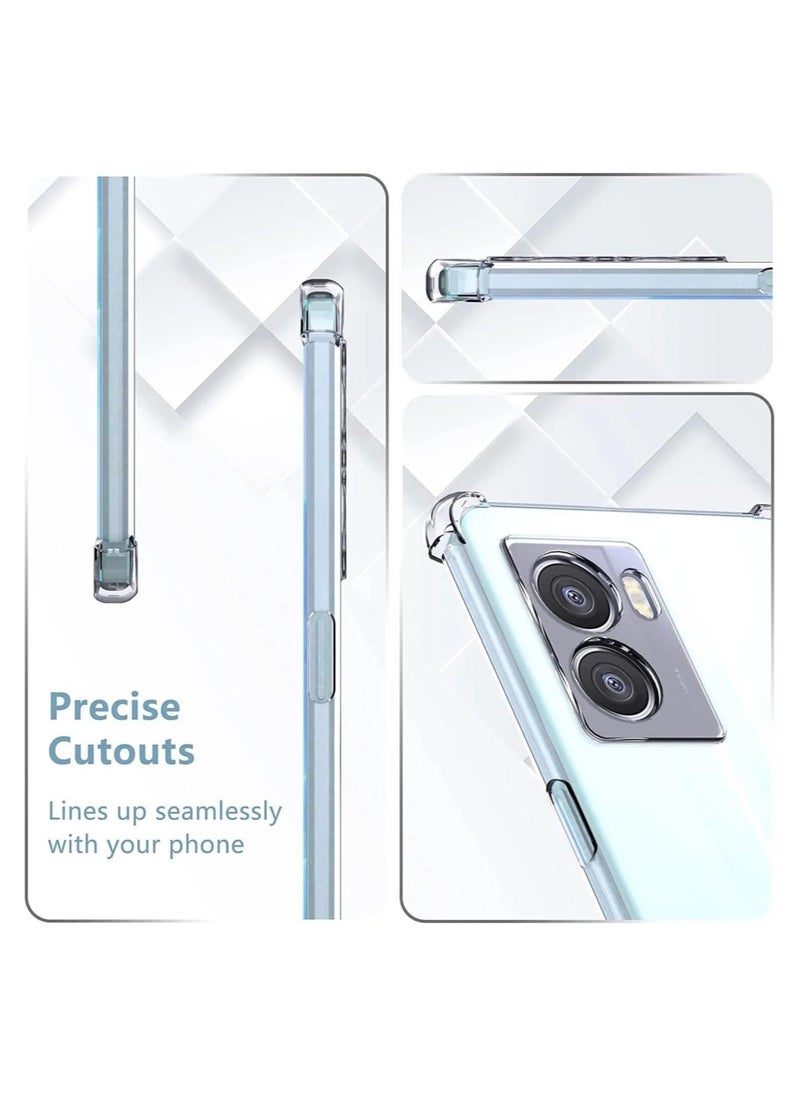 ELTRAZONE Case for OPPO A57 4G Clear Case Cover Soft Flexible Transparent Silicone TPU Back Cover Full Camera Protection with Shockproof Bumper Corner  - Image 3