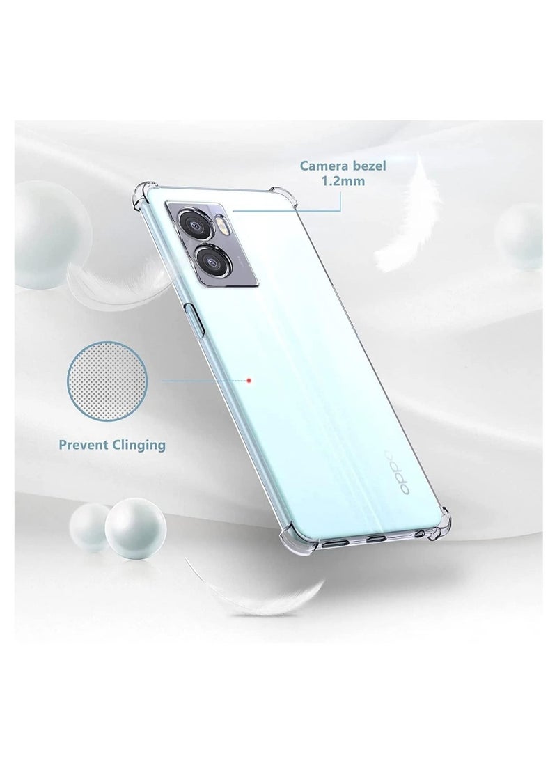 ELTRAZONE Case for OPPO A57 4G Clear Case Cover Soft Flexible Transparent Silicone TPU Back Cover Full Camera Protection with Shockproof Bumper Corner  - Image 2