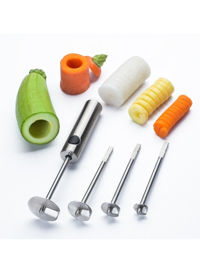 عام أداة استخراج قلب الخضار من الفولاذ المقاوم للصدأ، أداة رائعة لفتح الثقوب واستخراج القلب، تلبية احتياجات طبخ متنوعة وسهلة التعامل معها. - Image 1