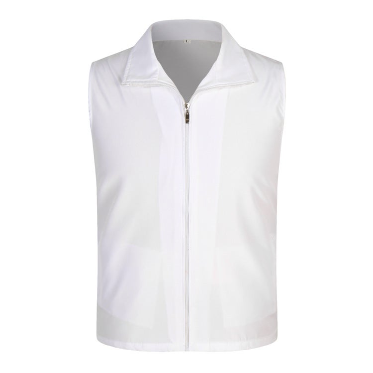 The vest will be printed for LOGO public welfare activities, volunteers, supermarket advertising lapel vest fluorescent green White 