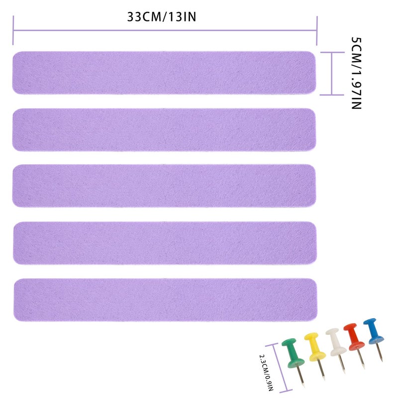 Henandou Bulletin Board Cork Board Cork Boards for Walls Cork Board for Office Pin Board Bulletin Boards for Walls (Light Purple) - Image 2