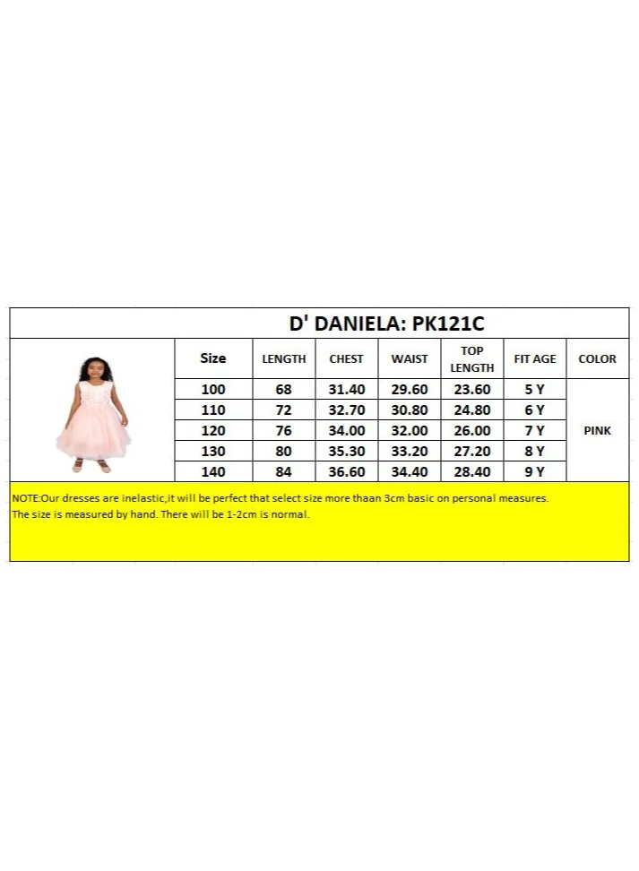 D'Daniela Floral Bodice Tulle Dress