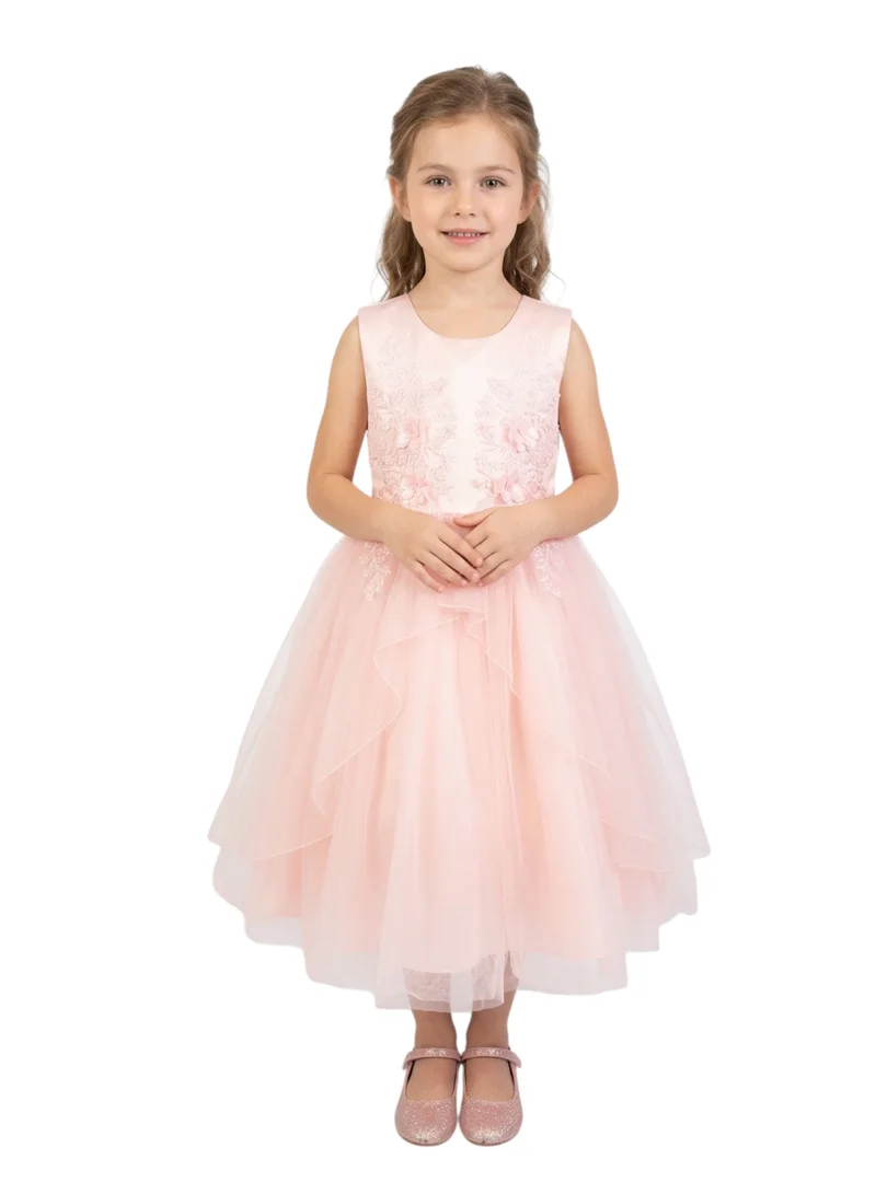 دىدانيالا فستان تول بياقة مزهرة