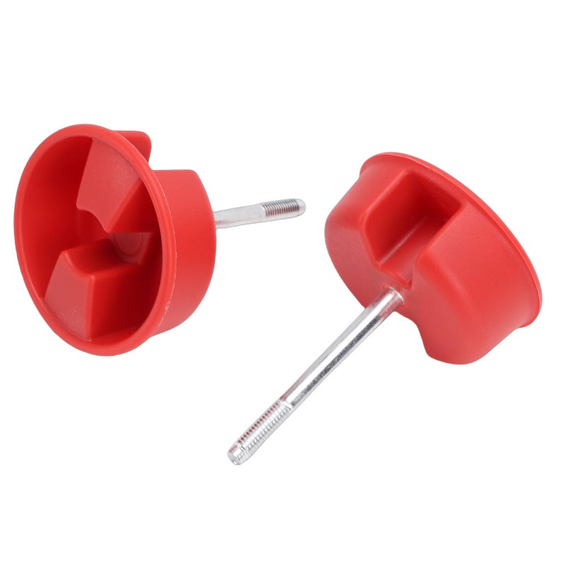 Jeep JK Hard Top Mounting Screw Knob Zinc Plated Red Design Precision Grip Replacement 2007 2018 - Image 2
