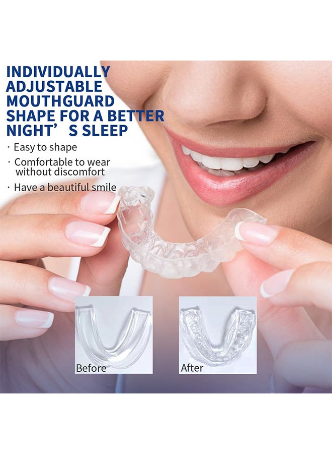 OceAura Mouth Guard For Grinding Teeth, Professional Dental Guards, Mouth Guard For Sleeping At Night, Reusable Mouth Guards For Clenching Teeth, Mouth Guard For Grinding Teeth 2 Sizes, Pack Of 4 - Image 2