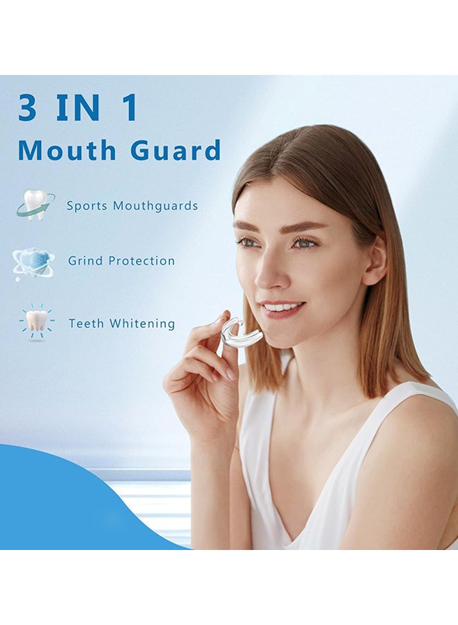 OceAura Mouth Guard For Grinding Teeth, Professional Dental Guards, Mouth Guard For Sleeping At Night, Reusable Mouth Guards For Clenching Teeth, Mouth Guard For Grinding Teeth 2 Sizes, Pack Of 4 - Image 4