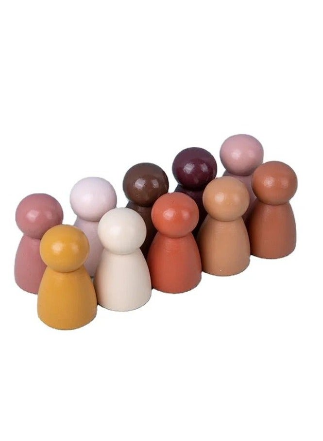 Pikkaboo Woody Buddy Peg Dolls - Image 1