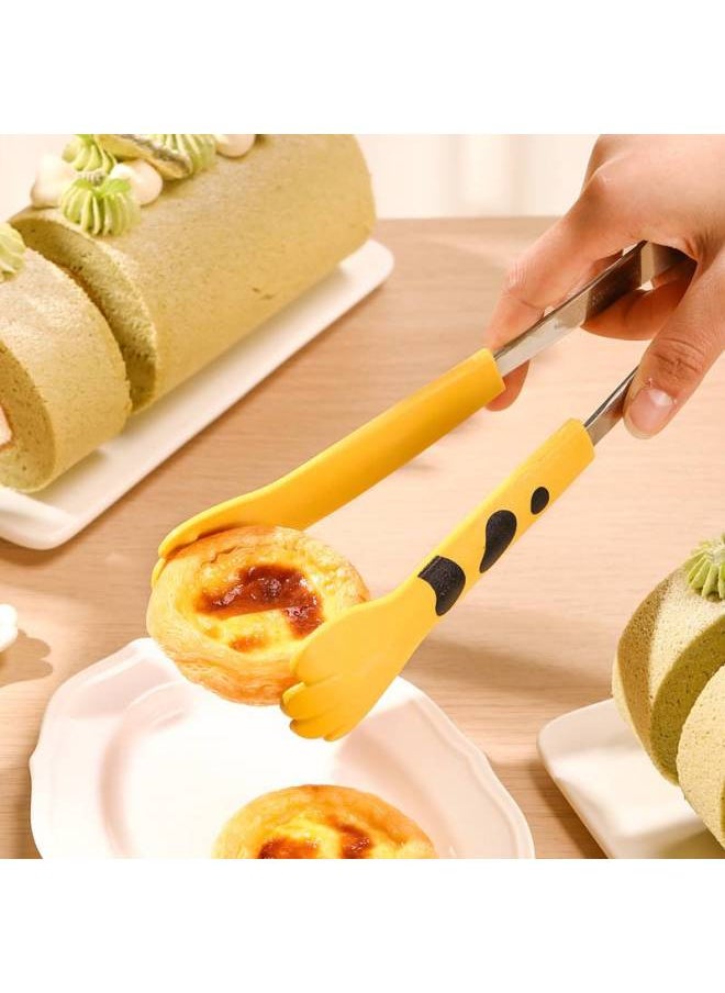 Generic - Cat's Claw Snack Clip No Dirty Hand Food Clip Children's Supplementary Food Clip Potato Chip Clip Household Salah Clip Ice Clip Barbecue Clip-Color:Yellow Trumpet - Image 1