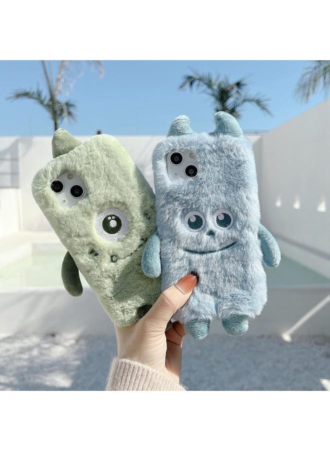 اس-توب جراب لهاتف iPhone 14 Pro Max جراب هاتف TPU لطيف من القطيفة على شكل وحش - Image 3