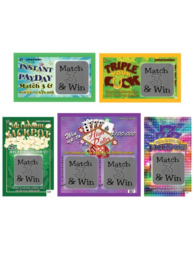 My Scratch Offs Pregnancy Announcement Reveal Scratch Off Fake Lotto Replica Tickets VARIETY Pack 5 Baby Delivery Scratch-Off Party Favor Family & Friends - Image 1